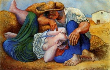 La sieste 1932 Cubistas Pinturas al óleo
